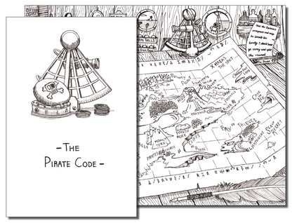 "The Pirate Code" Puzzle Card (Medium)