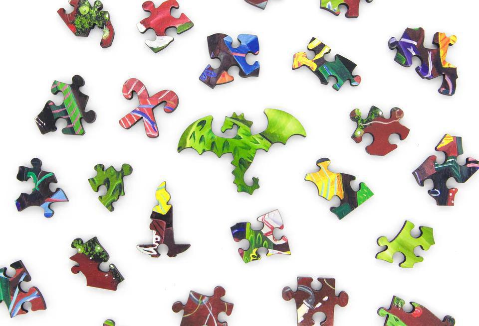 Naughty Or Nice Wooden Jigsaw Puzzle