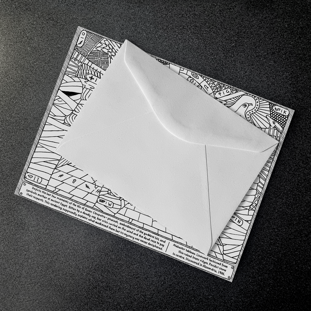 "Day of the Mummies" Puzzle Card (Easy)