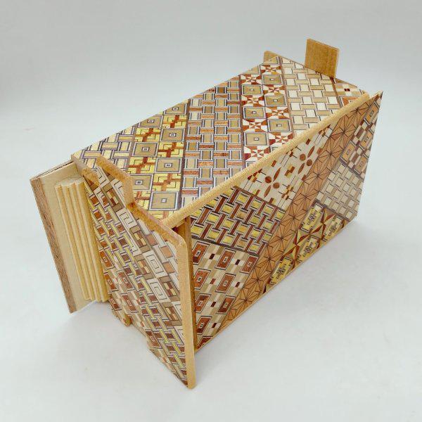 27 steps Yosegi 5 sun Japanese puzzle box Himitsu-bako