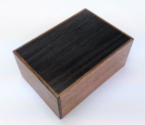 4 Sun 14 Step Rosewood / Walnut Wood Japanese Puzzle Box