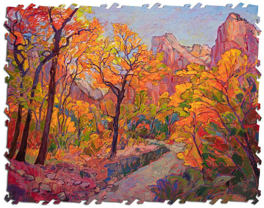 Hues of Zion Wooden Jigsaw Puzzle