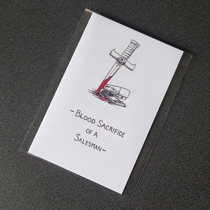 "Blood Sacrifice of a Salesman" Puzzle Card (Hard)