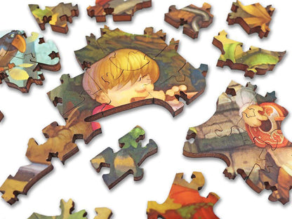 Sunny November Wooden Jigsaw Puzzle