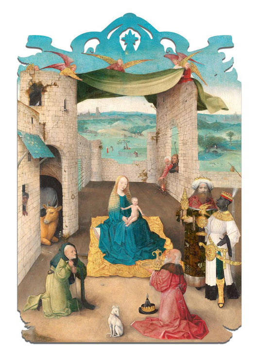 Adoration Of The Magi (Hieronymus Bosch) Wooden Jigsaw Puzzle